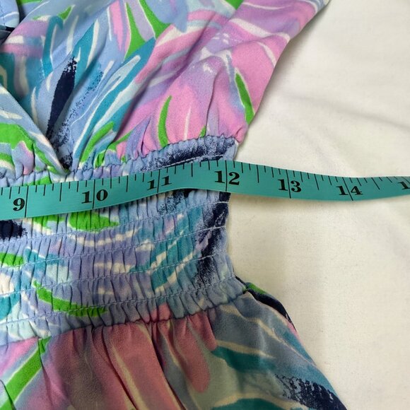 Lilly Pulitzer Heline Stretch Dress 10 Gecko Green Beach Bash NWT - Picture 10 of 12